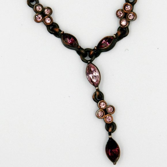 Purple & Pink Jewel Necklace - Picture 1 of 3